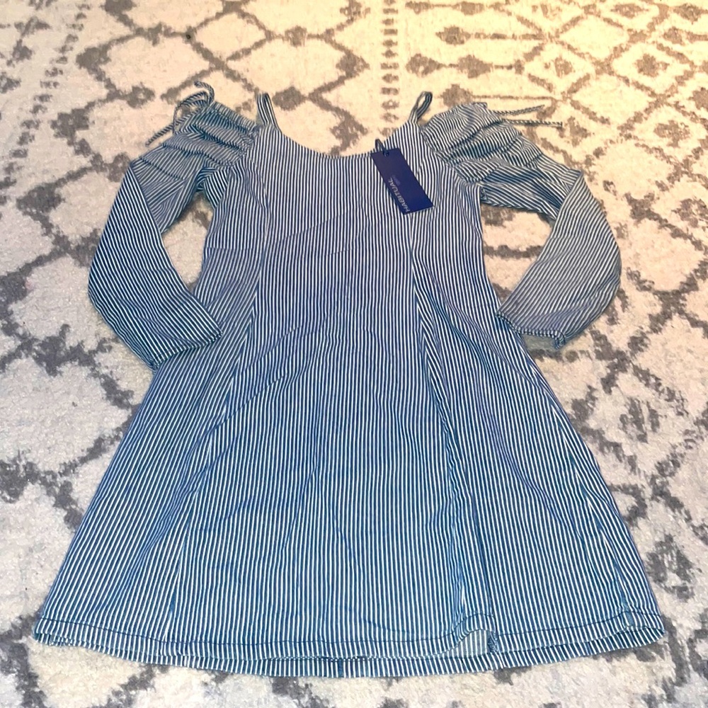 Girls Pinstripe Dress